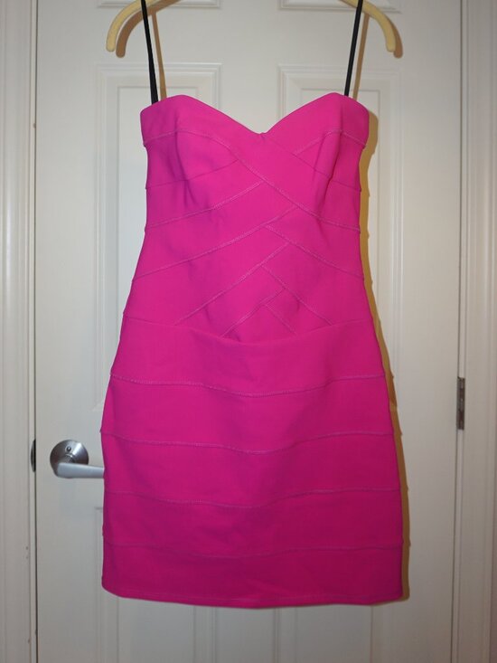 Laundry By Shelli Segal Dresses & Skirts - Laundry by Shelli Segal | Strapless Bandage Dress | Hot Pink | Size 4